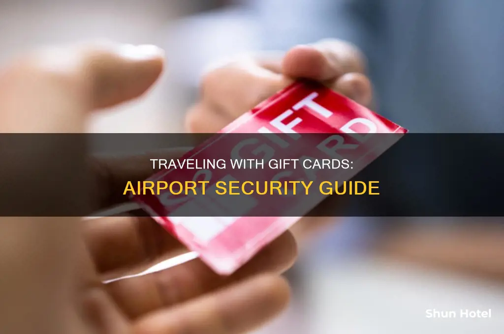 can you take gift cards through airport security