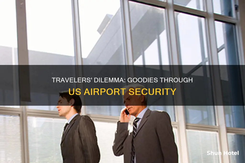 can you take good through security at us airports