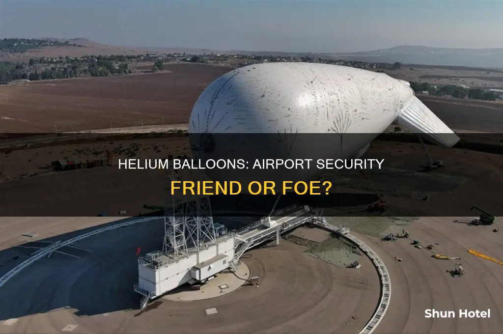 can you take helium balloons into an airport
