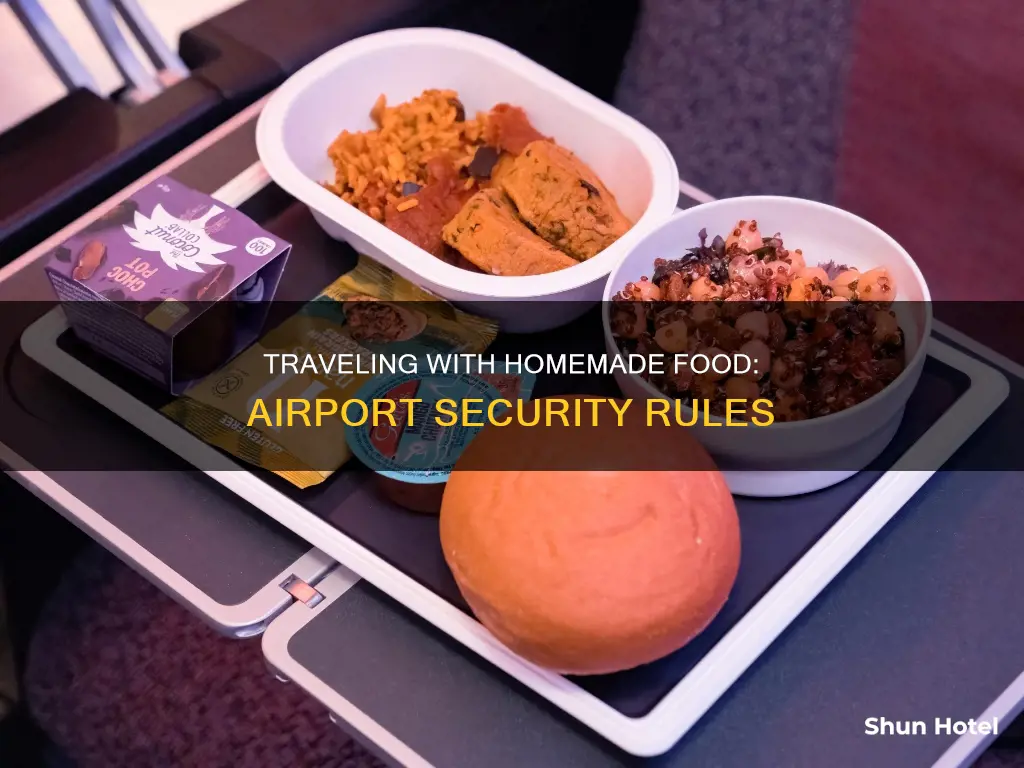 can you take homemade food through airport security international