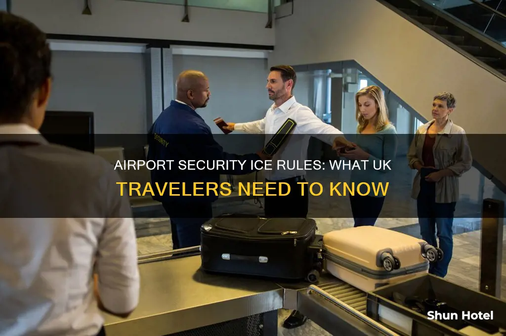 can you take ice through airport security uk