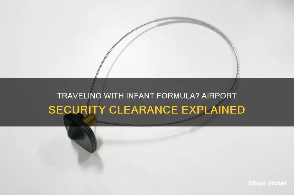 can you take infant formula through airport security