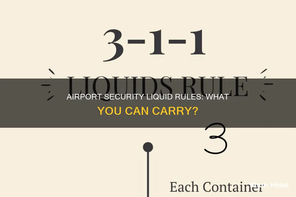 can you take liquid through airport security