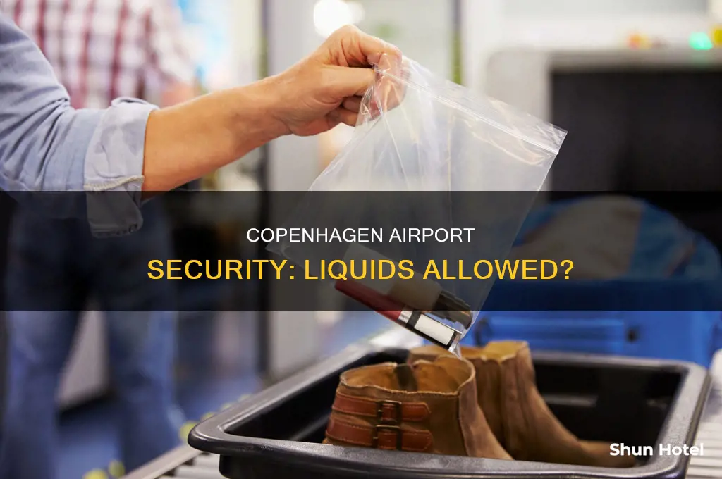 can you take liquids through airport security in copenhagen