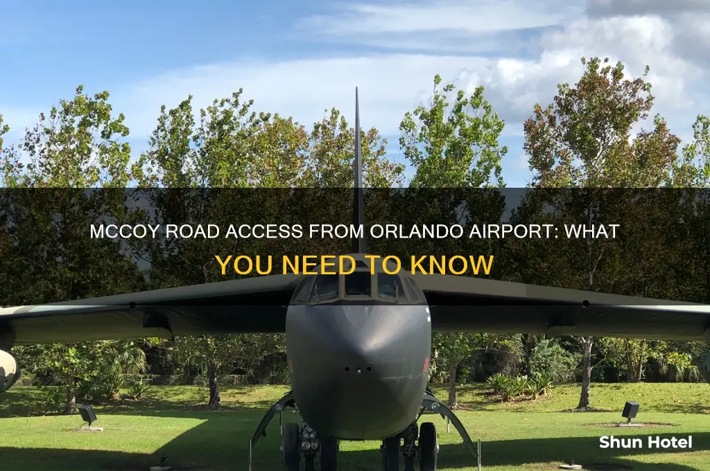can you take mccoy road from orlando airport