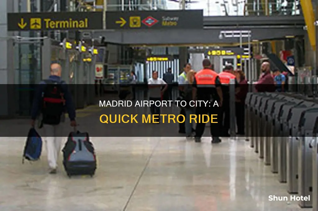 can you take metro from madrid airport to city