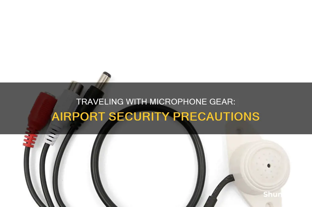 can you take microphone and preamp through airport security