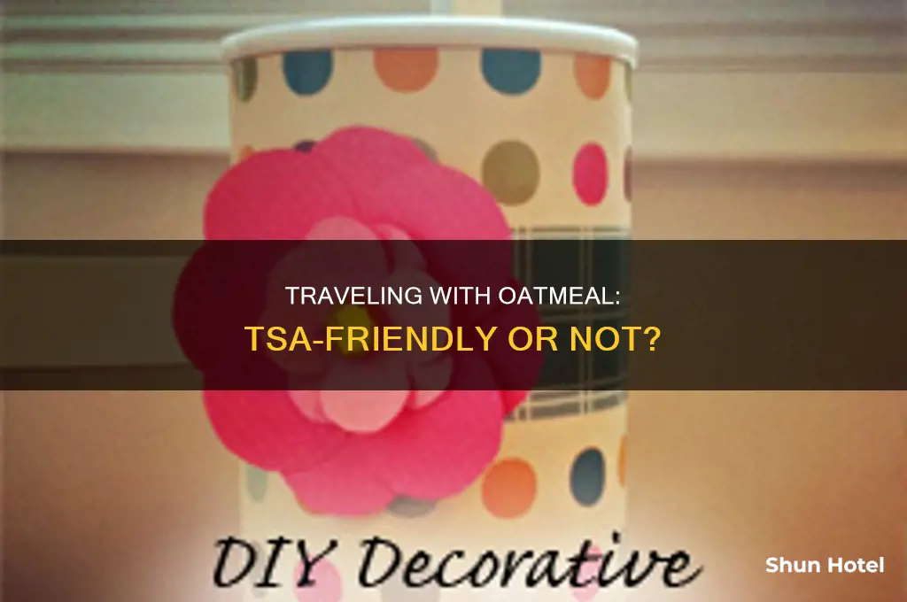 can you take oatmeal through airport security