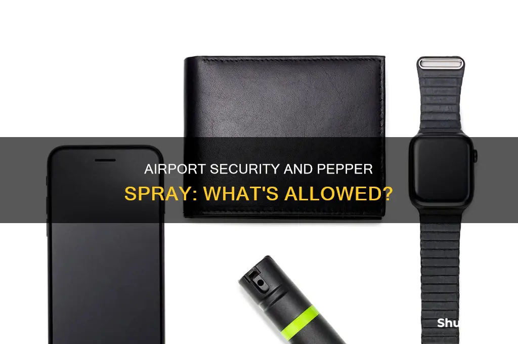 can you take pepper spary through airport checkin