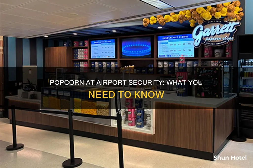 can you take popcorn through airport security