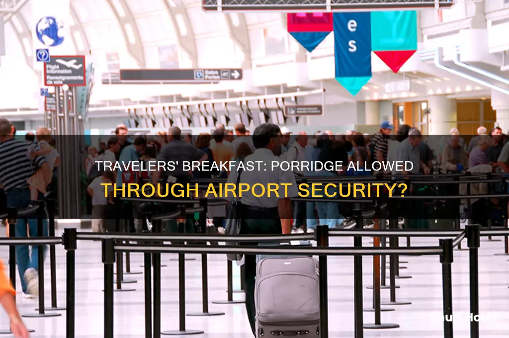 can you take porridge through airport security