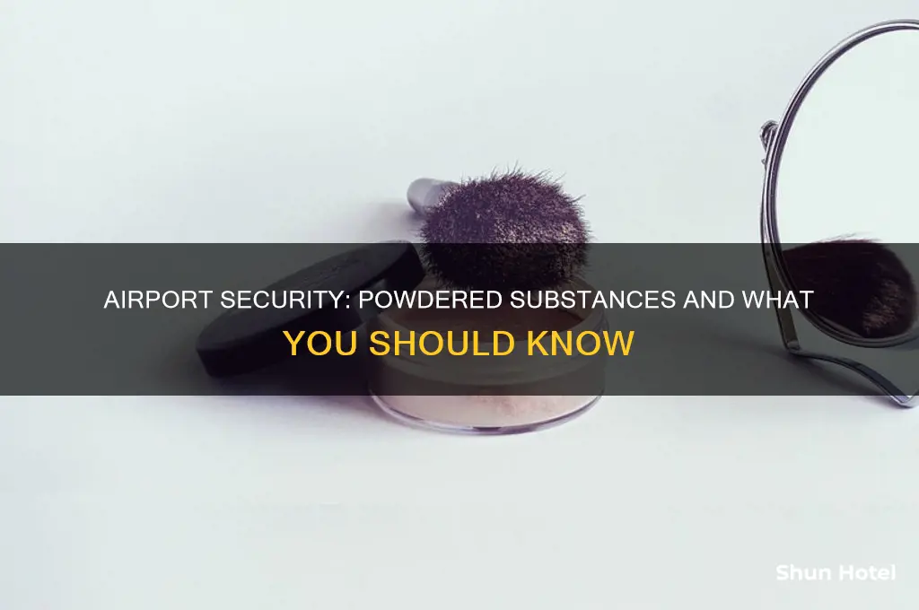can you take powders through airport security