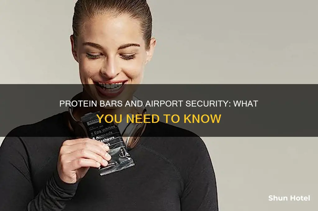 can you take protein bars through airport security
