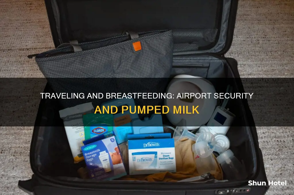 can you take pumped breast milk through airport security