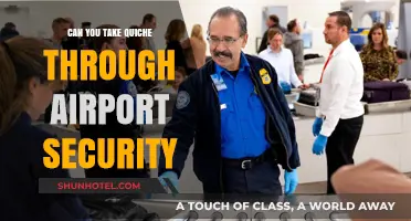Airport Security: Can You Bring Quiche Onboard?