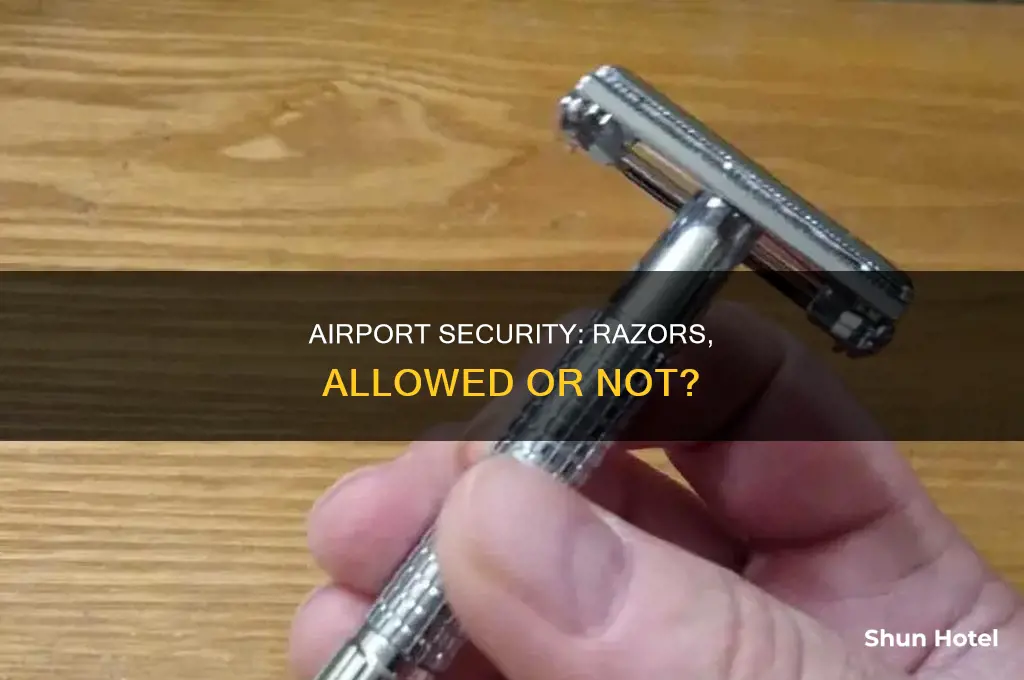 can you take razors airport