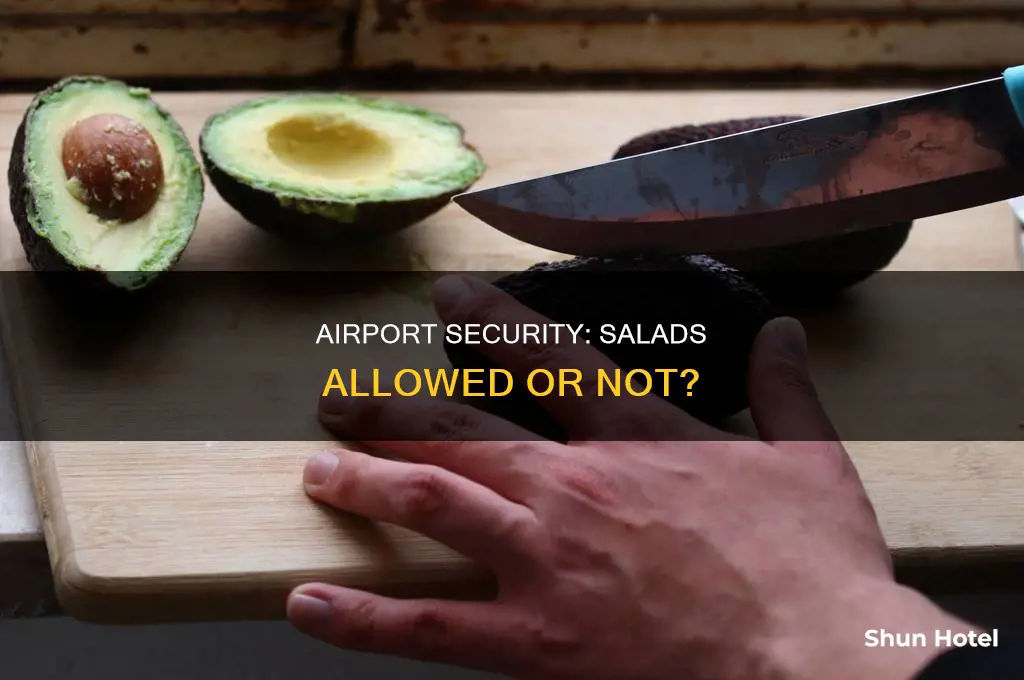 can you take salad through airport security