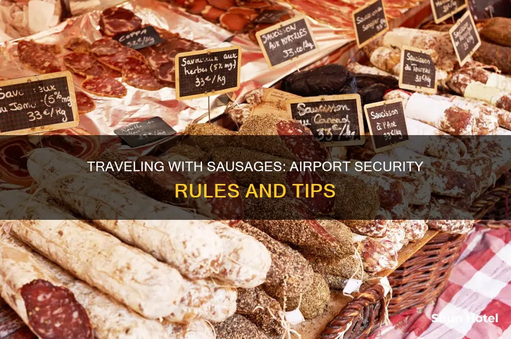 can you take sausages through airport security