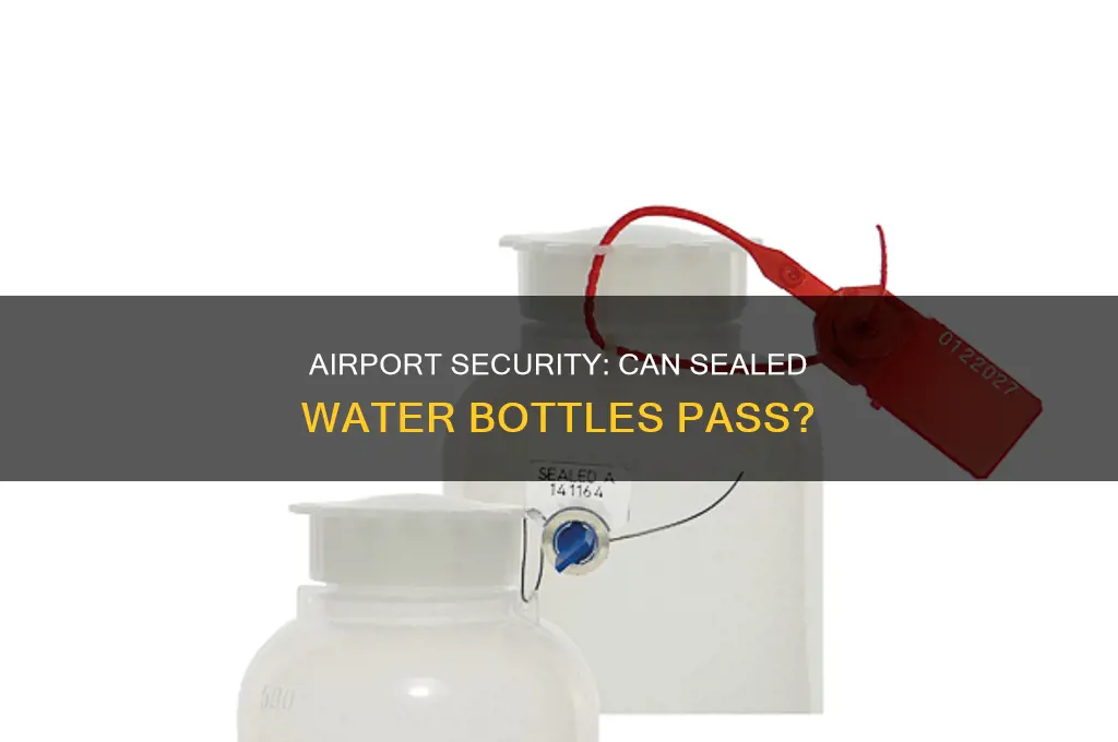 can you take sealed water through airport security
