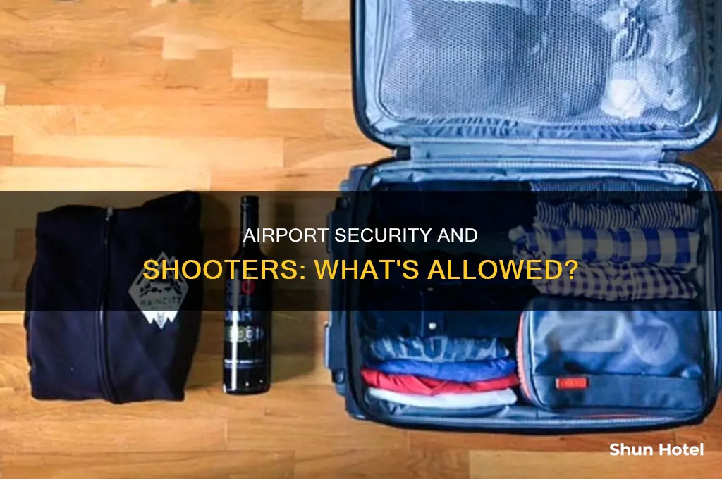can you take shooters through airport security
