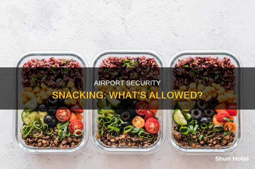can you take snacks through airport security uk