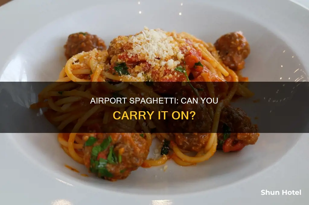 can you take spaghetti into airport
