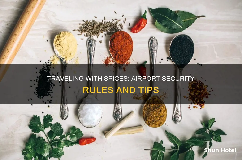 can you take spices through airport security