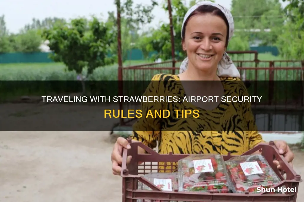 can you take strawberries through airport security
