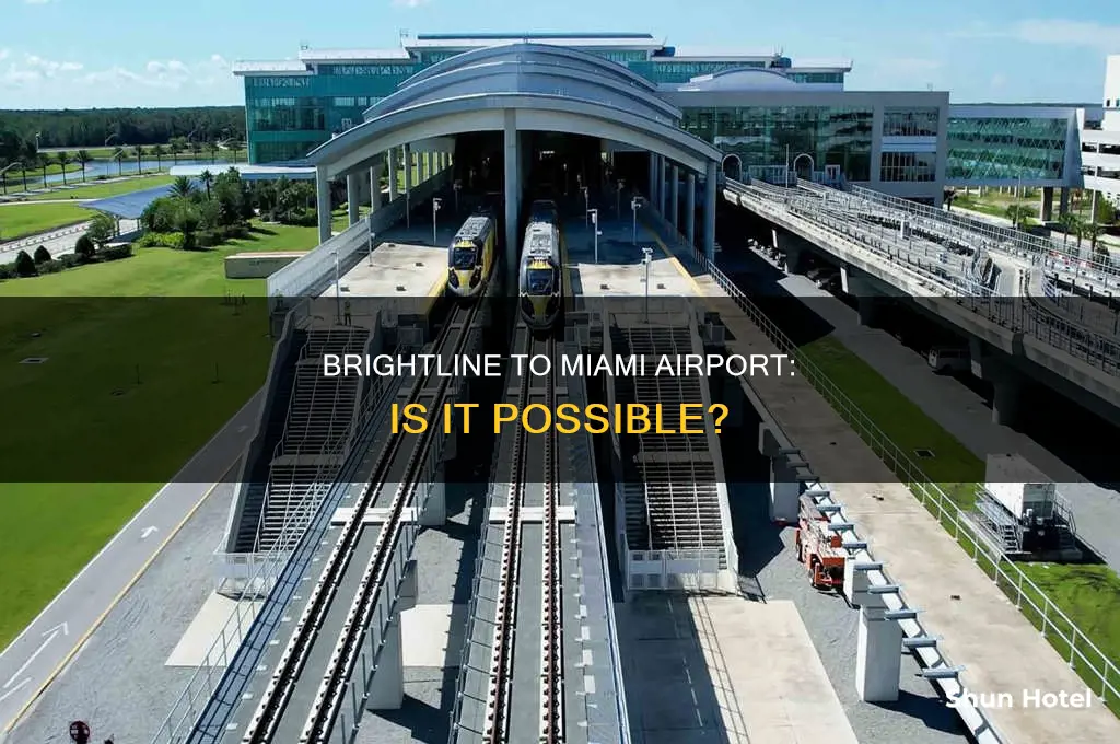 can you take the brightline to miami airport