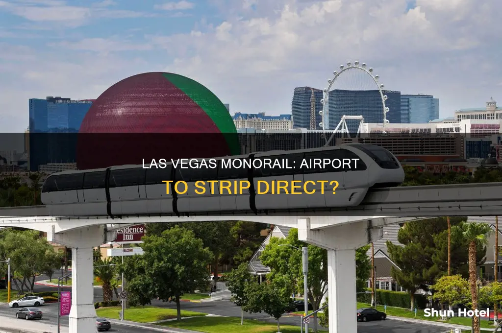 can you take the las vegas monorail from the airport