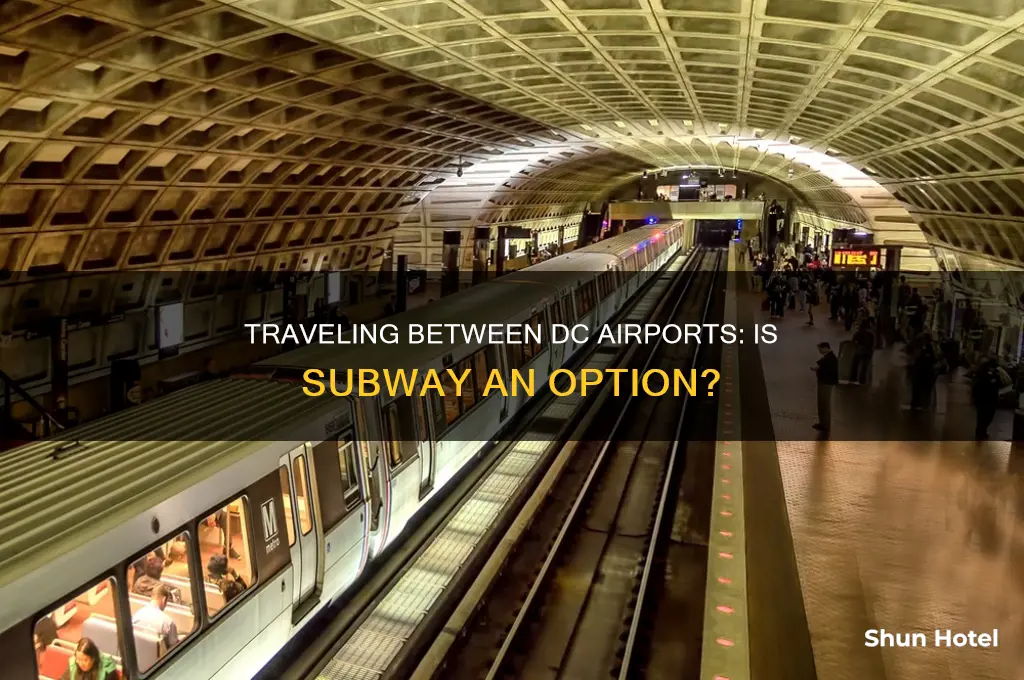 can you take the subway from iad to dca airport
