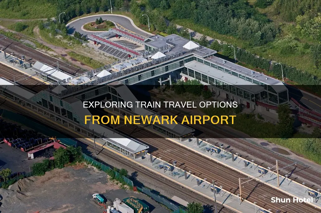 can you take the trsin from newark airport