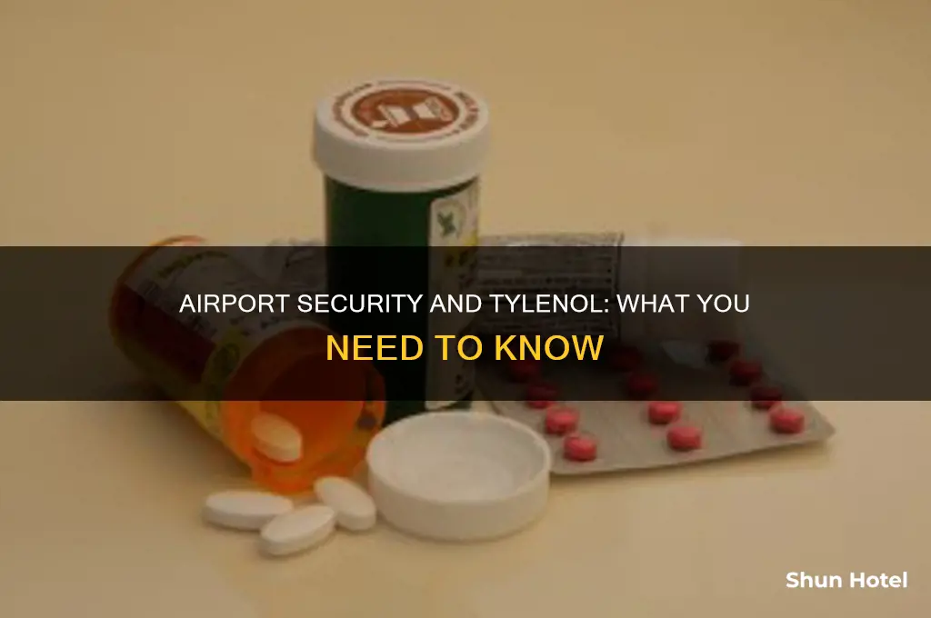 can you take tylenol through airport security