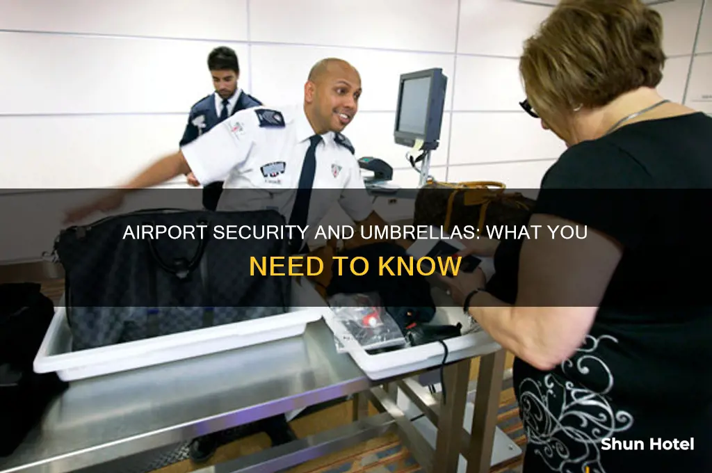 can you take umbrella through airport security