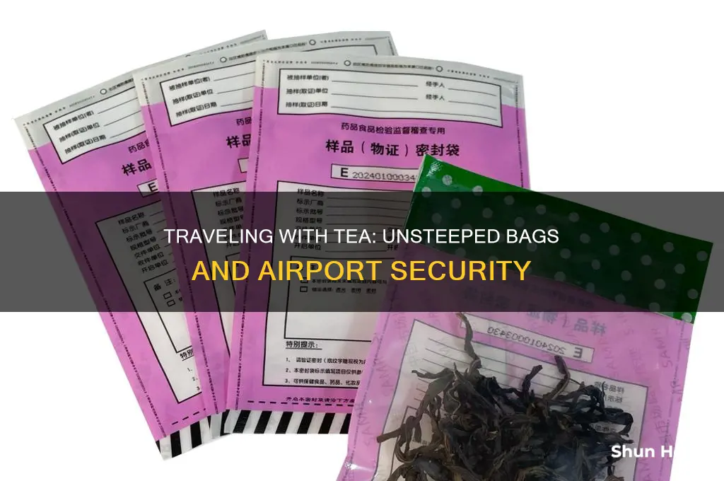 can you take unsteeped tea bags through the airport