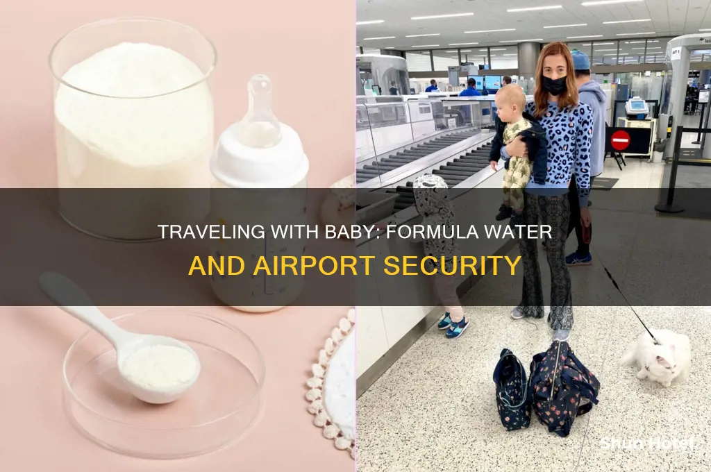 can you take water for formula through airport security