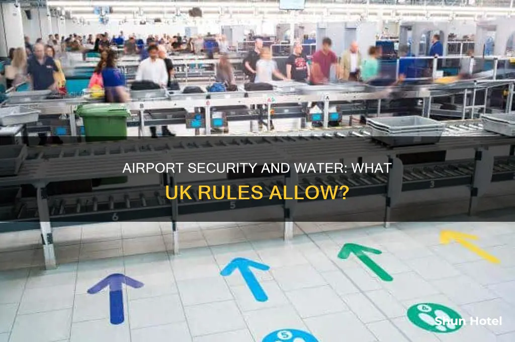 can you take water through airport security uk