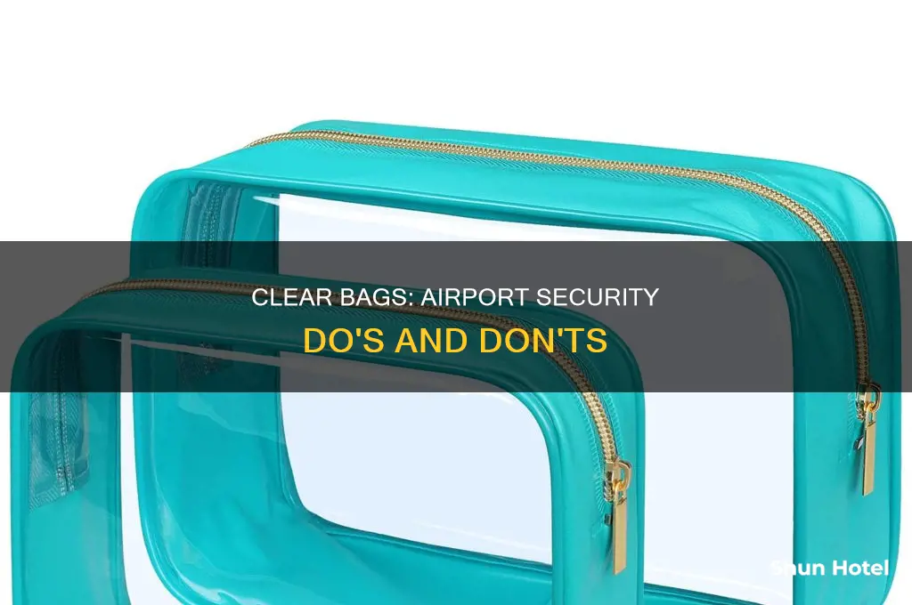 can you take your own clear bag through airport security
