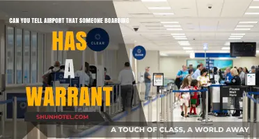 Should You Inform Airports About Passengers With Warrants?