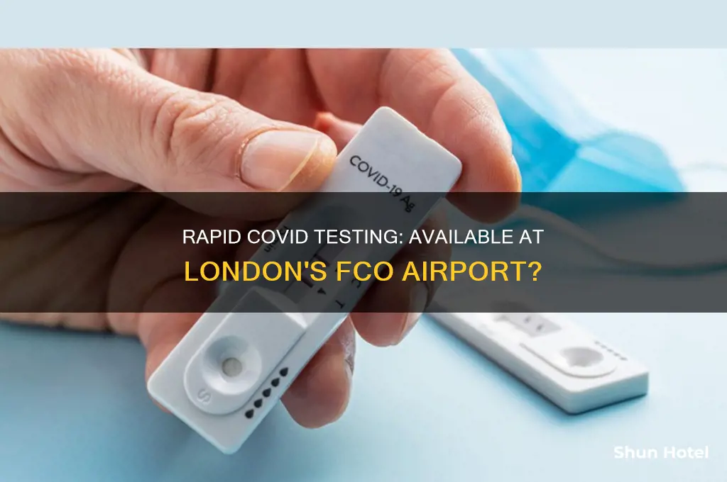 can you test covid at fco airport