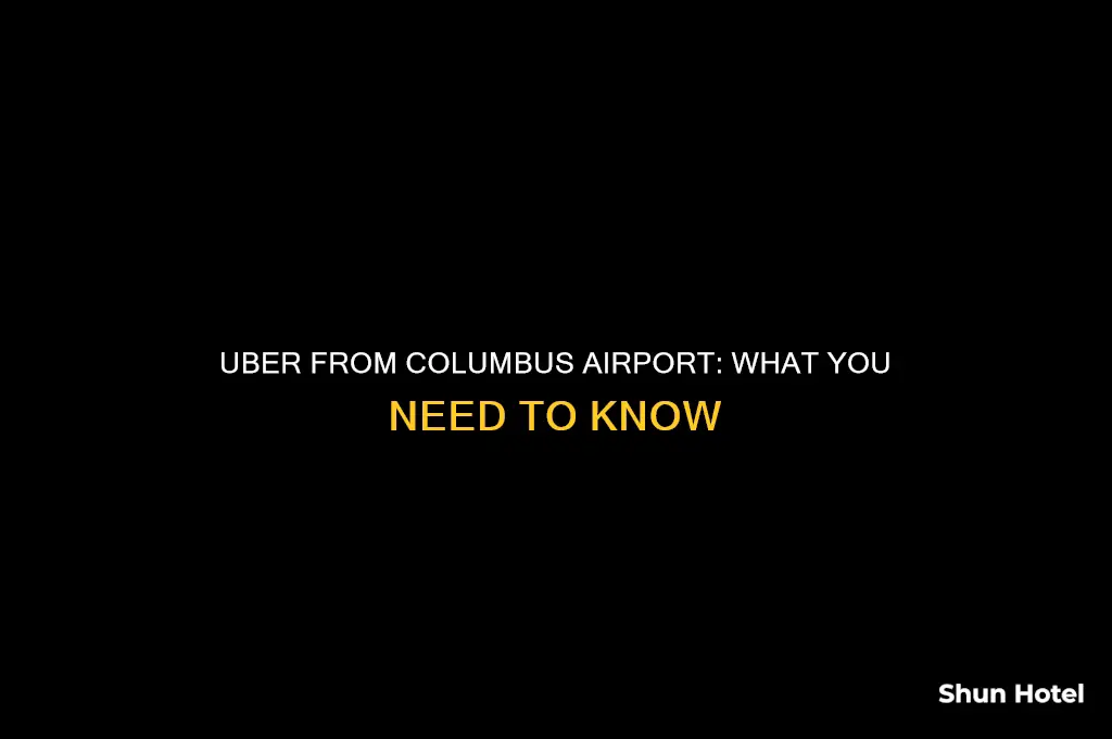 can you uber from columbus airport