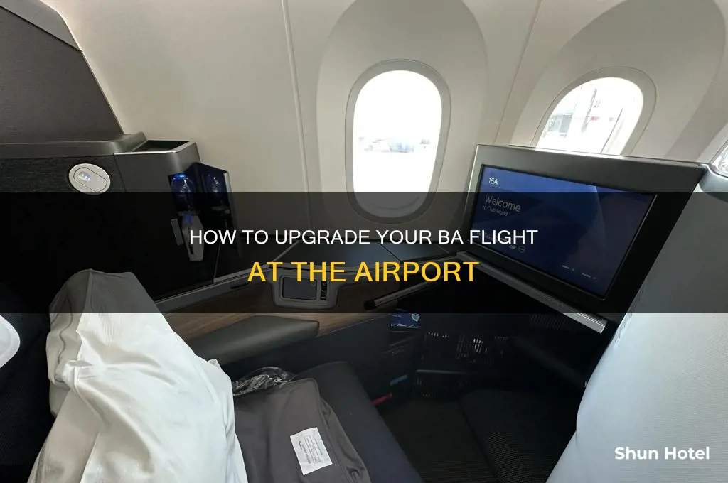 can you upgrade ba flight at airport