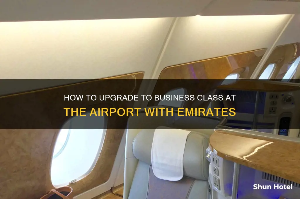 can you upgrade to business class at the airport emirates