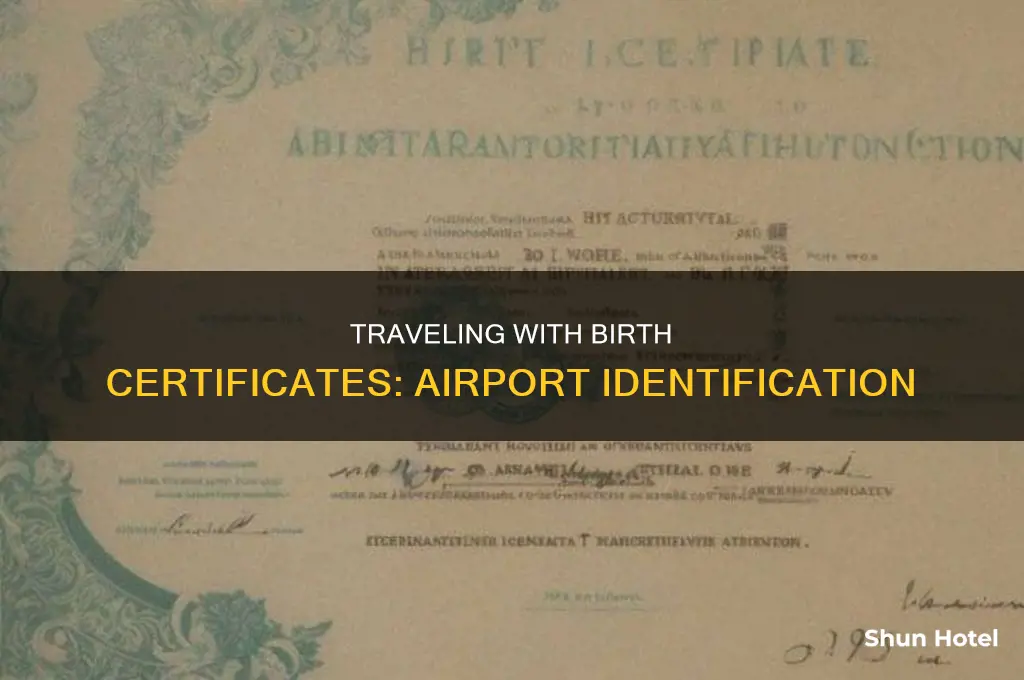 can you use a birth certificate at the airport