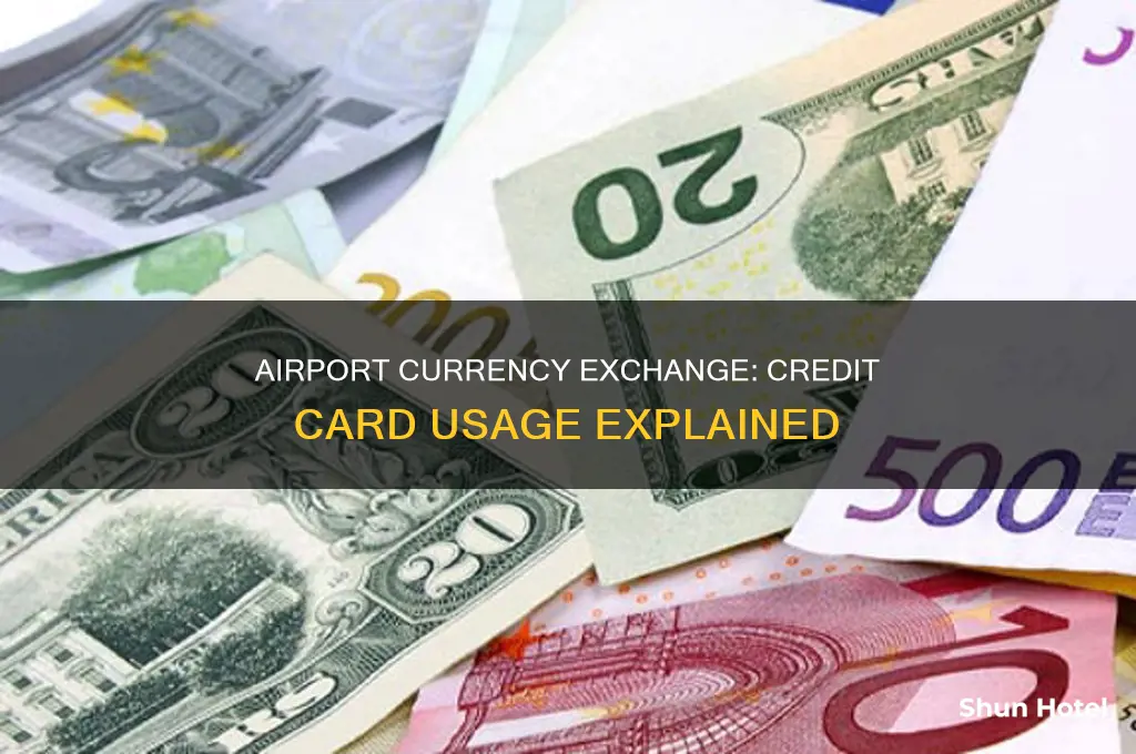 can you use a credit card at airport currency exchange