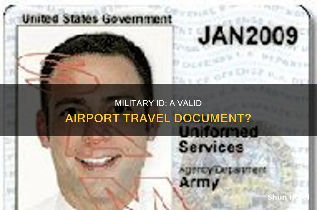 can you use a military id at the airport