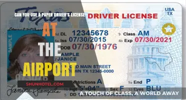 Paper Licenses: Valid for Airport Identification?
