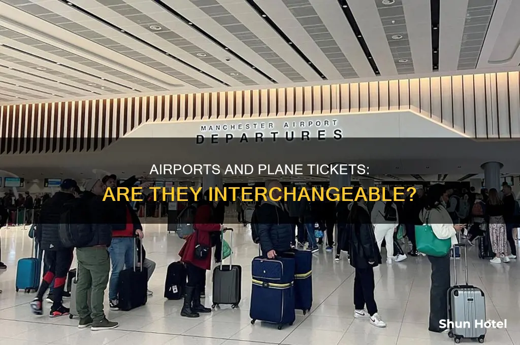 can you use a plane ticket at any airport