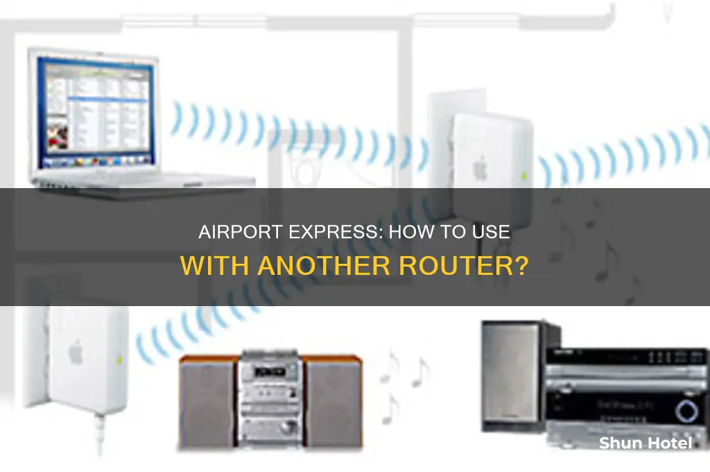 can you use airport express with another router