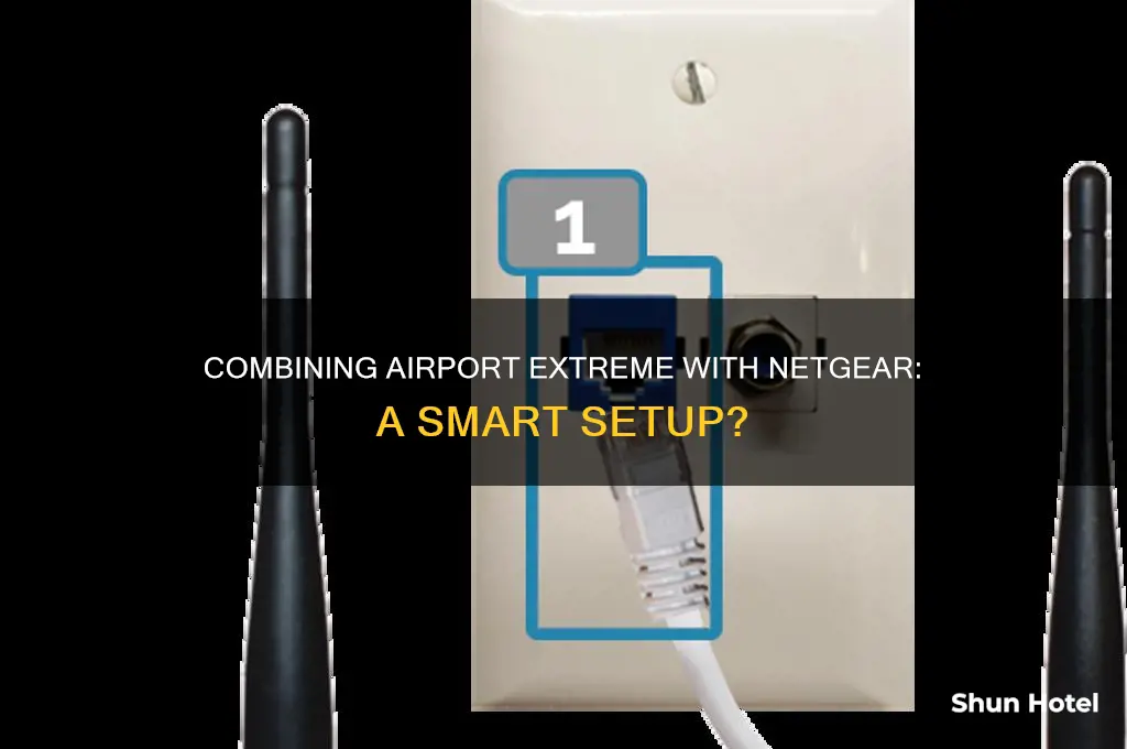 can you use airport extreme with netgear wifi router modem